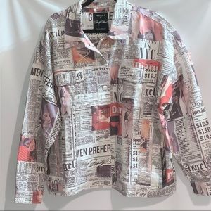 Marilyn Monroe Forever 21 Newspaper jean jacket…